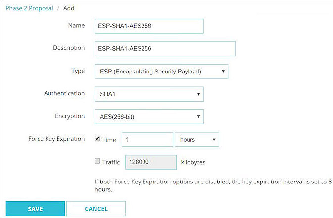 Screenshot of the Phase 2 Proposal settings